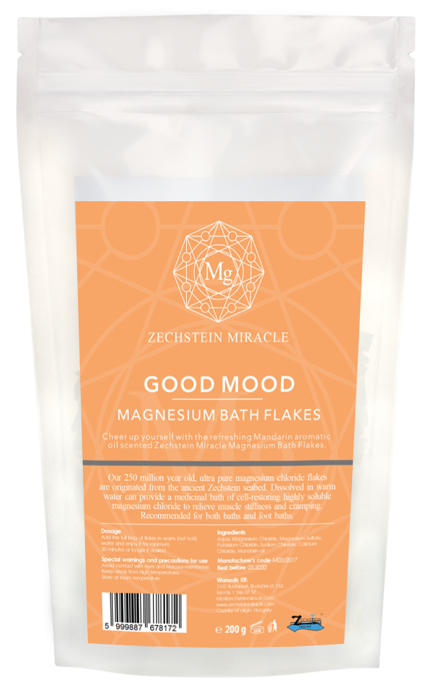 Zechstein Miracle Magnesium Bath Flakes - 200 g - Mandarin scent