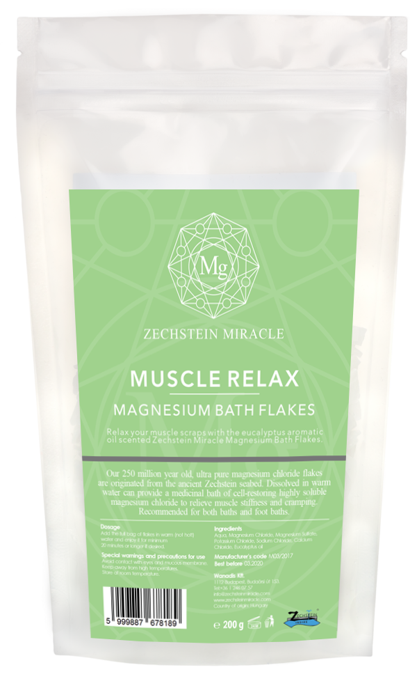 Zechstein Miracle Magnesium Bath Flakes - 200 g - Eucalyptus scent
